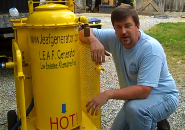 Alternative fuel from a leak gasifier