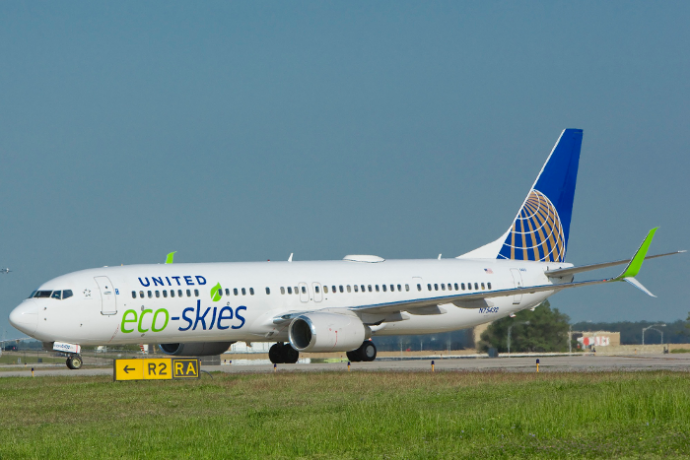 สายการบิน UNITED AIRLINES ได้ลงทุนครั้งใหญ่ที่สุดด้านเชื้อเพลิงชีวภาพ