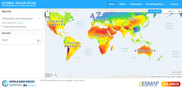ฟรี ! เครื่องมือคำนวณประสิทธิภาพพลังงานแสงอาทิตย์ทุกพื้นที่บนโลก (Global Solar Atlas)